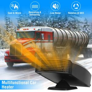 Chauffeur auto 24V 180W/12V 150W 2en1 dégivreur rotatif
