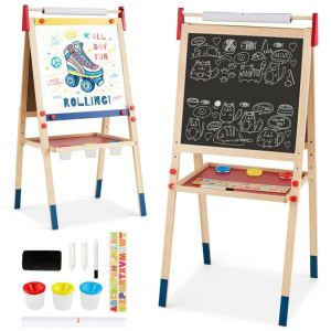 Chevalet art enfants 3-en-1, tableau magnétique double face