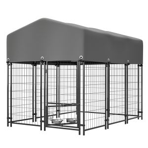 Chenil chien toit 4,23x5,82x4,83, couvercle UV imperméable