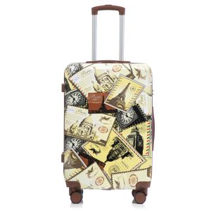Ensemble 3 valises 20"/24"/28", roulettes, motif, serrure