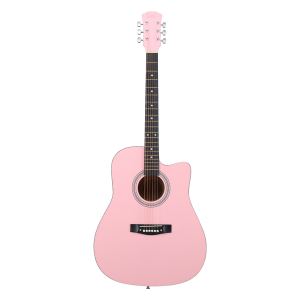 Guitare Acoustique 41po Rose Cutaway + Accessoires
