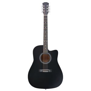 Guitare acoustique cutaway 41" noir mat M118