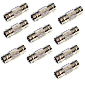 Adaptateur coaxial BNC femelle RG59 RG60 CCTV (10 pcs)