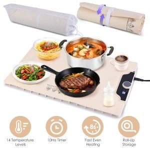 Tapis chauffant électrique 23,6x15,8 po 300W 14 niveaux