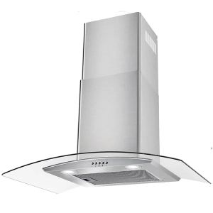 Hotte murale 30", 450 CFM, verre, 3 vitesses, DEL