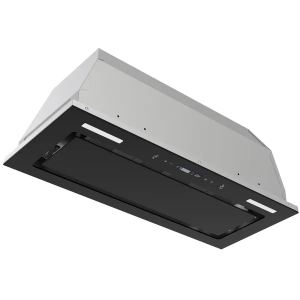 Hotte intégrée 30po 800 CFM verre noir LED