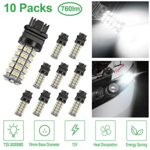 10pc Ampoules LED auto T25 3528SMD 6000K blanc pur 760lm