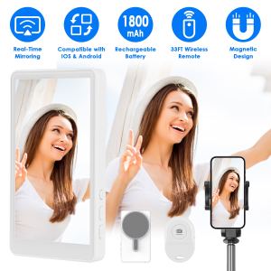 Moniteur selfie vlog magnétique caméra arrière 33pi sans fil iOS Android