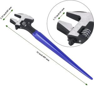 Clé à fourche ajustable 4-en-1 alliage titane