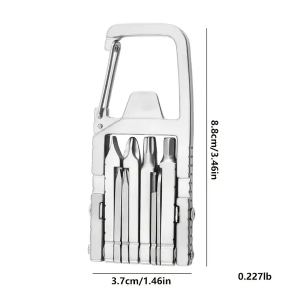 Outil multifonction 13 en 1 acier inoxydable randonnée