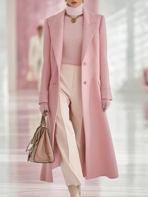 Manteau long ample col large femme