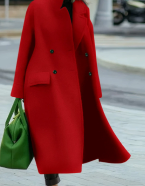 Long manteau laine femme style européen et américain