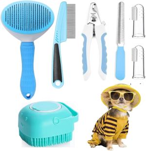 Ensemble toilettage 7 pièces avec coupe-ongles