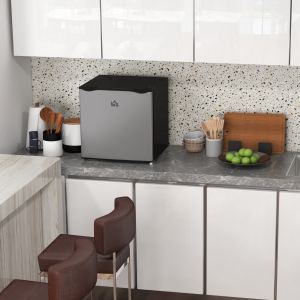 Mini congélateur comptoir 1,1 pi cu., étagères amovibles, argent