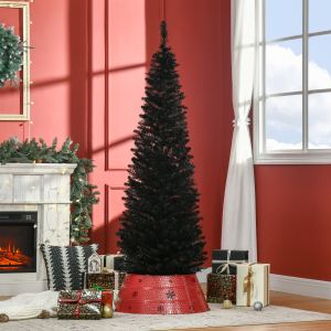 Sapin Noël artificiel mince 6 pieds 390 branches réalistes