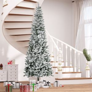 Sapin 9 pi neige fin 1084 branches non éclairé