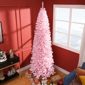Sapin Noël artificiel 8pi Douglas Fir crayon 1168 branches rose
