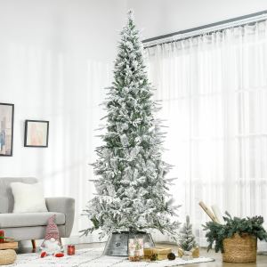 Sapin artificiel 9pi enneigé 1159 branches réaliste