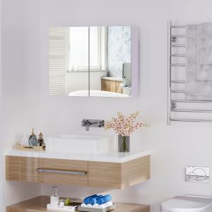 Miroir salle bain mural 31,5x23,5po, pharmacie rangement
