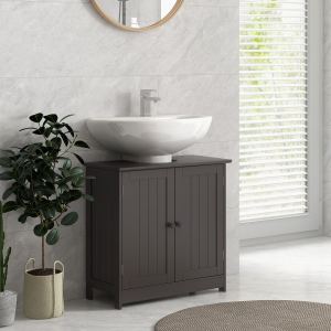 Meuble lavabo sous-évier 2 portes tablette ajustable