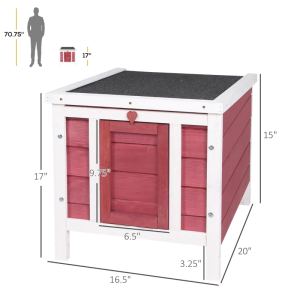 Petite cage lapin Clapier cobaye Maison canard toit