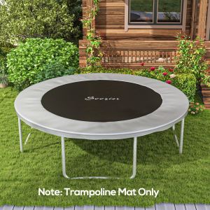 Tapis trampoline 12pi 72 crochets ressorts vert