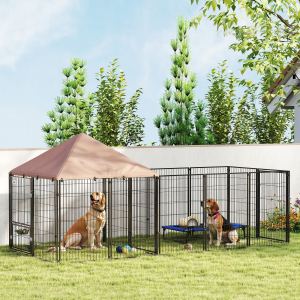 Niche chien extérieur grand bols réglables auvent imperméable