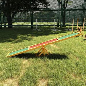 Bascule agility bois chien 71 po x 12 po x 12 po extérieur