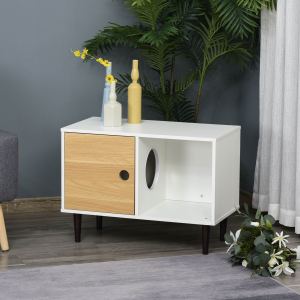 Maison chat bois coussin meuble table rangement surélevée