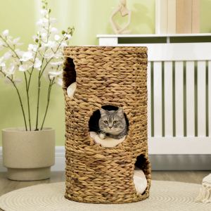 Lit chat surélevé cachettes, tour 3 étages