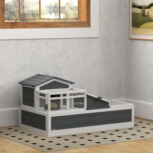 Habitat tortue 3 chambres, 44x25,5x23po, gris