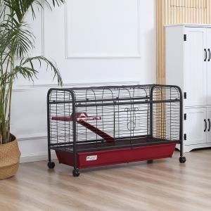Cage petit animal 41po, maison lapin, roulante