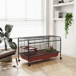 Cage petit animal 48" avec mangeoire et roues