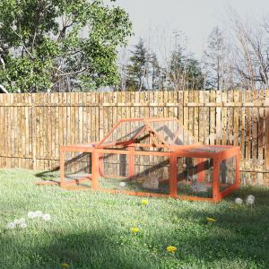 Clapier lapin bois habitat enclos extérieur naturel