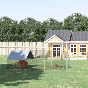 Poulailler 10x20x6,5po bois couverture porte verrou