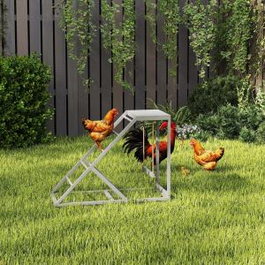 Jouet activité poule balançoire perchoirs, échelle, gris