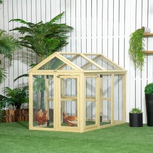 Enclos à poules bois design modulable 4,6 x 2,8