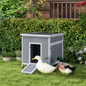 Poulailler canard toit ouvrant 2-4 canards, 25x32x30