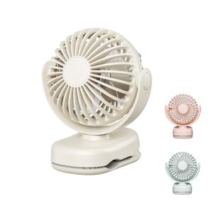 Ventilateur USB portable clip-on 360°, batterie rechargeable fonctionnement silencieux