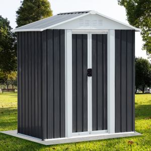 Cabanon portes coulissantes 5x3pi gris
