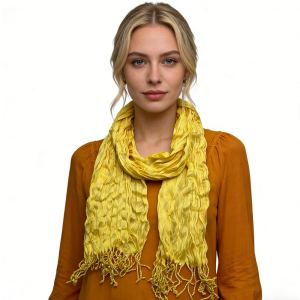 Foulard mélange froissé jaune soleil plage vacation