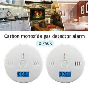 2x Détecteur monoxyde carbone LCD - Alarme sécurité maison
