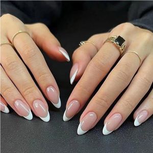 24 ongles adhésifs minimaliste cercle court