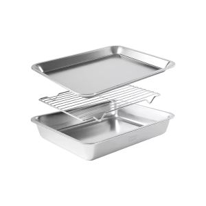 Plateau four acier inox 304 mailles carrées - Friture cuisson