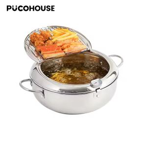 Friteuse tempura acier inox 304 thermomètre
