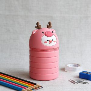 Étui crayon silicone original renne