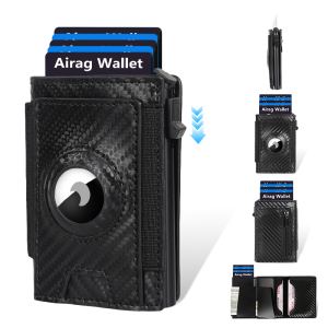 Portefeuille homme mince RFID aluminium, éjection carte auto