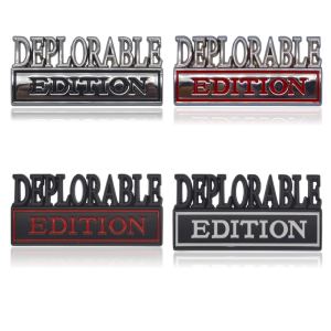 2 emblèmes édition Deplorable badge 3D adhésif voiture