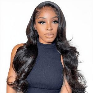 Perruque cheveux humains 13x4 ondé corps couleur naturelle