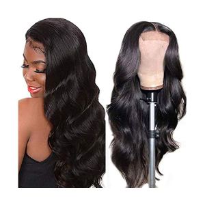 Perruque cheveux humains 4x4 ondulé naturel